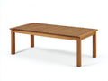 Mesas de jardín de madera natural 160x80x74 cm - para exterior - diseño clásico rectangular