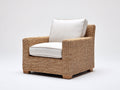 Sillones de ratán ratán-tela 88x82x78 cm natural-beige - diseño moderno